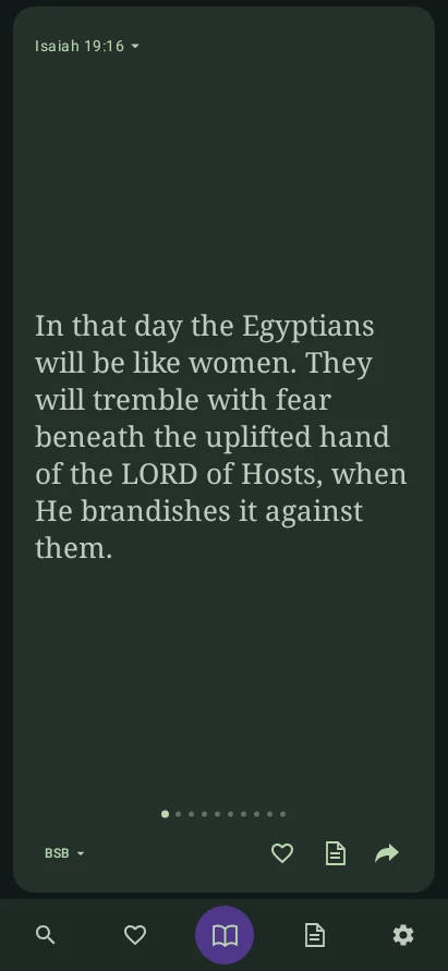 A contextual Bible passage in Distracted’s uncluttered Read view